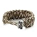 X-Plore Gear Survival Paracord 550 Bracelet Kit with Fire Starter, Scraper | Adjustable Closure for Secure Fit | for Hiking, Wilderness, Emergencies, Travel, Camping, Hunting (Army Camo)