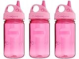 Grip-n-Gulp Kids Water Bottle Variation Parent (Pink, 3 Count)