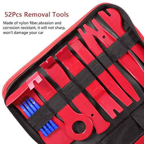AUTDER Trim Removal Tool Set 52Pcs, Car Trim Puller Tool Kit, Plastic