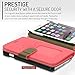 iPhone 6s Plus Case, roocase [Prestige Folio] iPhone 6 Plus 5.5 Wallet Case - [Stand Feature] Premium Synthetic Leather Wallet Case Flip Cover with Credit Card ID Holder for Apple iPhone 6 Plus (5.5), Crimson Rose
