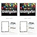 Kindergarten First & Last Day of School Photo Prop Sign - Primary Pennant Flags Chalkboard Design