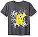 Pokemon Big Boys Short-Sleeved Crew Tee, Charcoal Heather, L