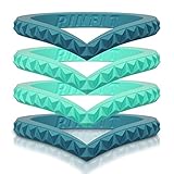 Rinfit Designed Silicone Wedding Ring for Women Set of Thin & Stackable Rings. 3 Pack & 4 Pack. Comfortable, Soft Rubber Wedding Bands. Durable Wedding Rings Replacement. Patent Pending. Size 4-9