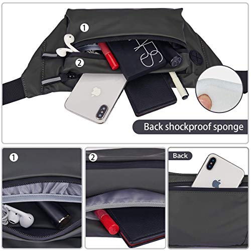 LIVACASA Sport Heuptas Waterbestendig Bumbags met Hoofdtelefoon Gat voor Vrouwen Mannen Fanny Pack Lichtgewicht… - Image 3