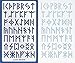 Aleks Melnyk No.35 Metal Stencil, Elder Futhark Runes, Ancient Alphabet, Sigil Magic Alphabet 1 PC, Template for Wood Burning, Pyrography Engraving, Wicca Stencil, Bookmark
