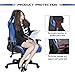 Devoko Gaming Chair Racing Style High Back Computer Chair with Adjustable Armrests Ergonomic Office Chair Executive Swivel Task Chair with Headrest and Lumbar Support (Blue)