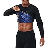 REEDBEEK Sauna Sweat Suit Weight Loss Shapewear Top Weighted Shirt Sauna Vest Workout Exercise Gym Short Sleeves Men Women