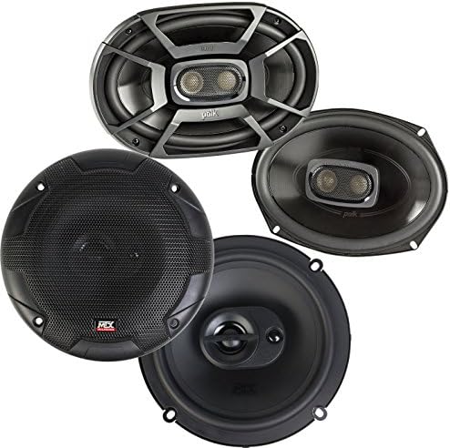 MTX Polk 6x9 Inch 450W Marine Speakers Terminator 653 6.5" 90W Car Speakers