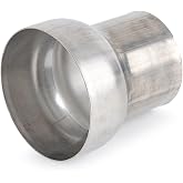 A-KARCK Exhaust Adapter Connector 3" OD to 4" OD, Exhaust Pipe Reducer 4" Overall Length 304 Stainless Steel
