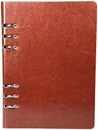 Artily A5 Lined Pu Leather Notebook Retro Travel Diary Notebook Notepad for Women Man Life Meeting Gifts