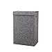 HOSROOME Laundry Hamper with Foldable Lid, Modern Rectangular Grey 16