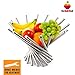 Foldable Rotation Fruit Basket, Decorative Fruit Bowl with Unique Design and Anti Rust Stainless Steel, 15