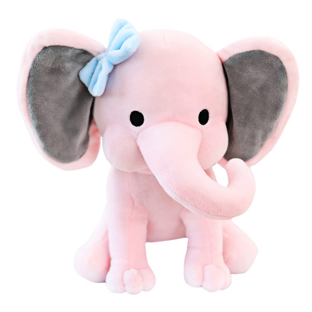 NatureMan Elephant stuffed animals - kawaii plushiesToys for Baby, Boy, Girls Plush Toys Gifts - Great for Nursery, Room Decor, 25cm (Pink)