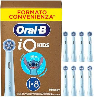 Testine di Ricambio iO Kids 6+, Azzurre, 8 Ricambi