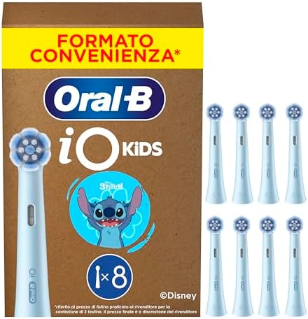 Testine di Ricambio iO Kids 6+, Azzurre, 8 Ricambi