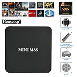 Henscoqi Mini M8S Kodi Android Quad Core TV Box Streaming Media Player Wifi 1080P H.265 Supported