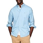 Tommy Hilfiger Men's Flex Poplin Regular Long Sleeve Shirts