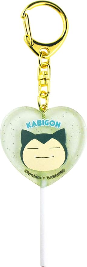 Amazon Co Jp ポケットモンスターハート型キャンディキーホルダー カビゴン 3 9 7 2 0 5cm Pm ka ホーム キッチン