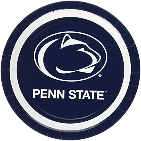 Mayflower Distributing Company 10 Count Penn State Plates, 9", Multicolor