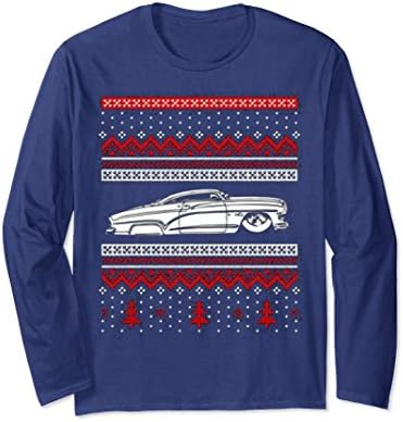 Unisex Vietees Merc Car Ugly Christmas Sweater T-shirt XL: Navy