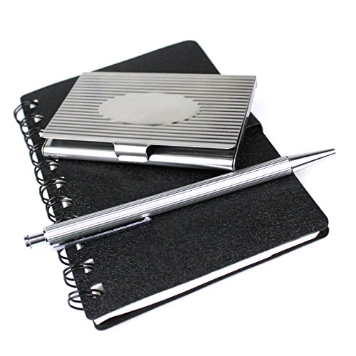 Business Card Holder - Case Stainless Steel Metal Name Card Holder Wallet Case/Organizer Men and Women, Ultra Slim and Thin
