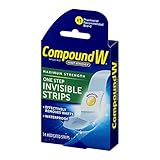 Compound W One Step Invisible Strips Wart Remover, 14 ea - 2pc