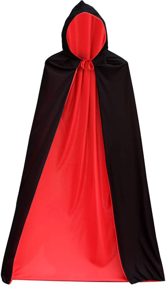 Vampire Cloak Black Red Reversible Goth Halloween Clothing