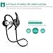 ATEX 4.1 Bluetooth Headphones Smart Noise Cancellation & Built-In Microphone Wireless In-Ear Earbuds for Sports & CrossFit Sweat Proof Non-Slip iPhone 7 and Samsung Galaxy 7 Compatible
