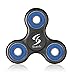 Fidget Spinner, EDC Hand Spinner Stress Reducer Tri-Spinner Fidget Toy with High Speed Bearings Perfect for ADHD,Fidgeters,Anxiety, Autism, Anti Stress, Hand Killing Time(Black-Blue)