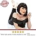 Short Black Bob Wig Bangs Mia Wallace Gatsby Costume 1920s Flapper Wigs Women