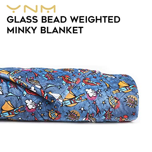YnM Comic Weighted Blanket for Teens or Adults — Heavy 100 OekoTex
