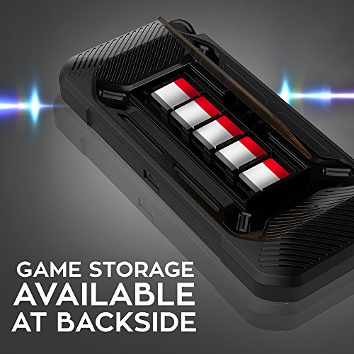 Heavy-Duty-Case-Stand-Stores-5-Games-Slim-Compact-Multi-Angle-Holder-Play-Stand-for-2017-Black