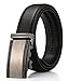 Xhtang X Men's Ratchet Belt with Genuine Leather, Slide Belt for men 1 3/8 inches Wide