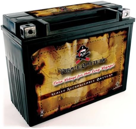 Pirate Battery YTX20H-BS High Performance - Maintenance Free - Sealed AGM Motorcycle Battery