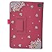 Spritech(TM) Luxury Bling Rhinestone Design Elegant Flower Decor Smart-shell Stand Cover for Fire HD 10 Inch Display Tablet (5th Generation - 2015 Release Only)