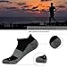 Antibacterial Running Socks, FOOTPLUS Men and Women Anti-Microbial Copper Socks 6 Pairs Large