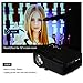 Shenboxun 2017 Projector (Warranty Included), Mini LCD LED Multimedia Portable Video Projector For Home Cinema Theater Support HD 1080P With HDMI USB SD AV Ports