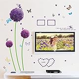 Dagou Dandelion and Butterfly Wall Stickers & Murals Wall Decals Wallpaper Wall Decorate and Removable Wall Décor Decorative Painting Supplies & Wall Treatments Luminous Stickers for Kids Living Room Bedroom Wallpops Decal