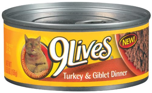 9 Lives 79100-00543 5.5 Oz Turkey & Giblets Dinner 9Lives® Canned Cat Food
