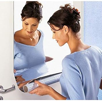 Majome DIY Spiegel Fliesen Wandaufkleber Platz Selbstklebende Zimmer