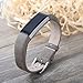bayite Leather Bands Compatible with Fitbit Alta and Alta HR, Suede Grey 5.5