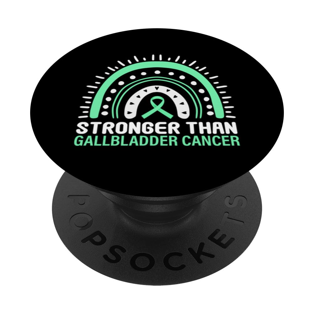 Gallbladder Cancer Awareness Stronger Than Cancer PopSockets Swappable PopGrip