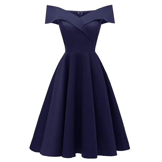 ReooLy Frauen Formale Mini Spitze Chiffon Dress Prom Abend Party Cocktail Brautjungfer Kleid