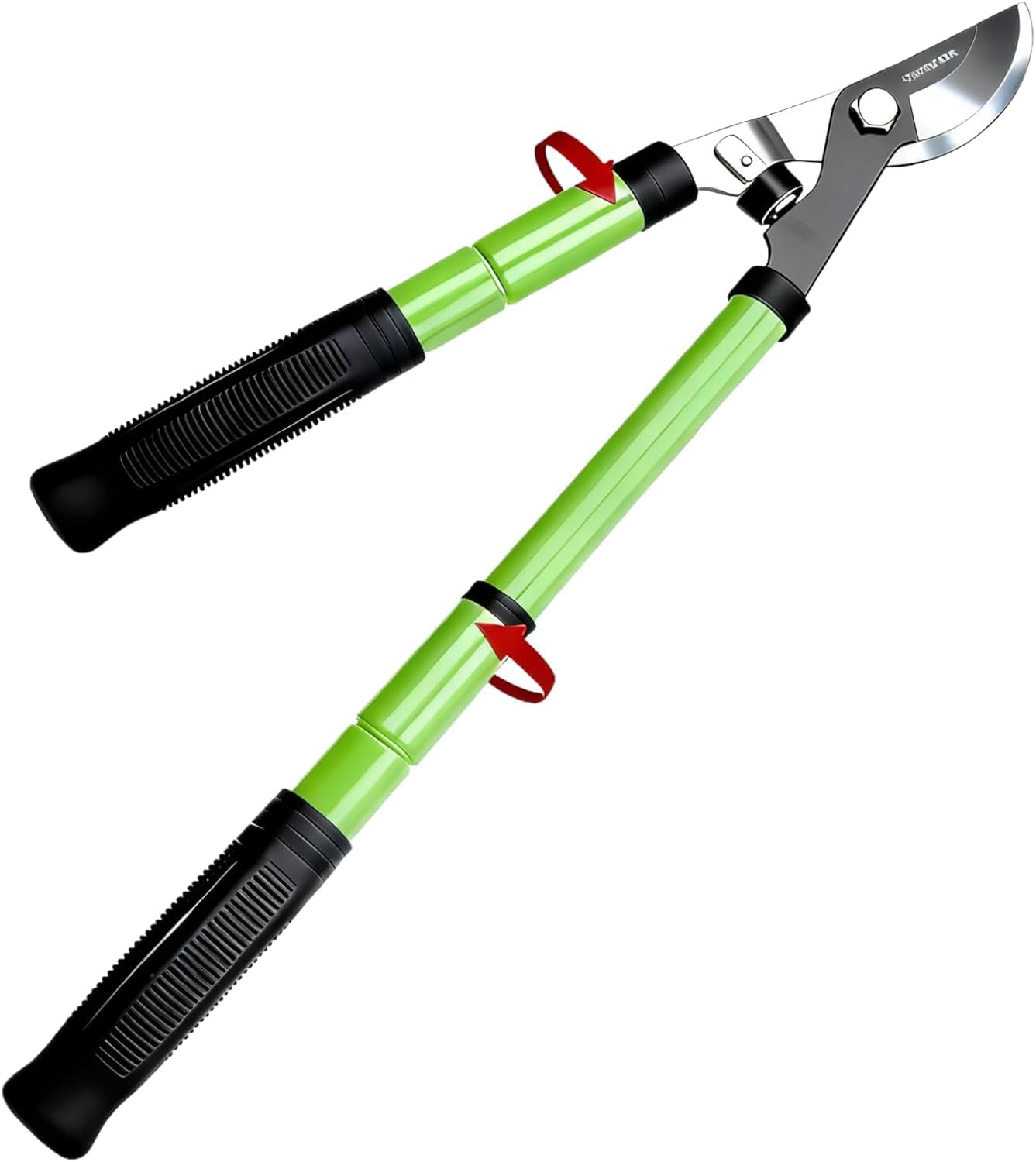 GARDENWORK Telescopic Bypass Loppers 43-60cm,Garden Loppers for Gardening,SK5 Sharp Blade,Cutting Diameter: 3.5 cm,Garden Tree Lopper for Pruning Fresh Branches