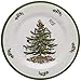 Spode Christmas Tree Melamine Salad Plate (Set of 4) - 8 Inch Shatterproof Serving Plate for Holiday Meals, Holiday Party - Festive Tableware for Indoor & Outdoor Use, Dishwasher Safe Dinnerware