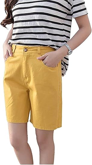 Amazon ミネサム Minesam レディース ハーフパンツ ショートパンツ 夏 短パンツ ボトムス ストレート ショートパンツ 通販