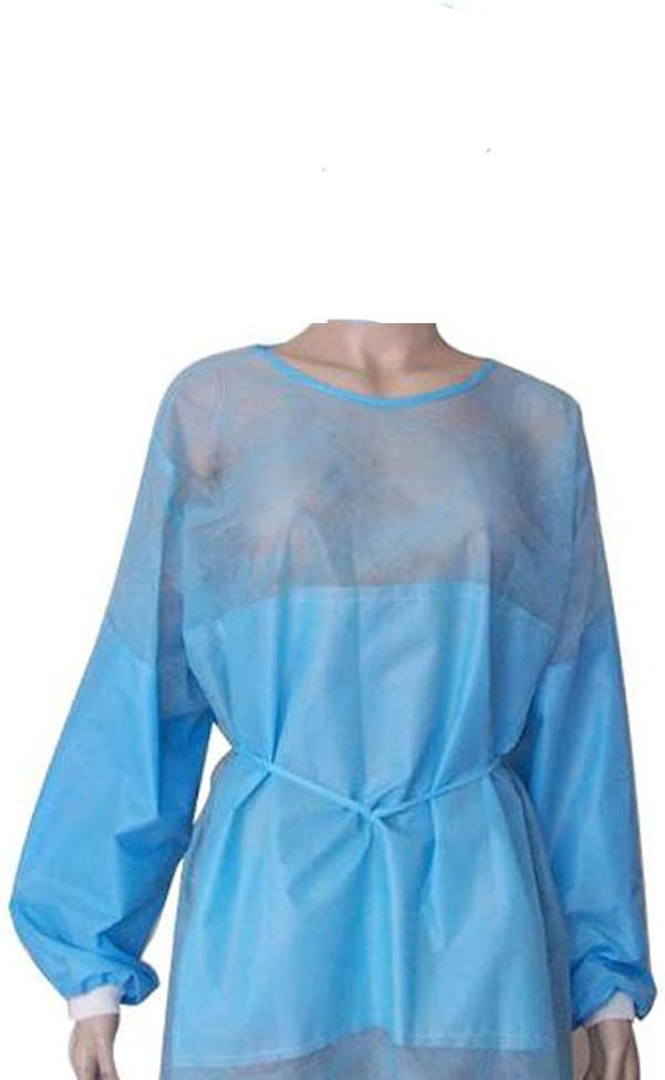 Jackallo Disposable Protective Clothing Non-woven Protective Clothing Breathable Isolation Gowns