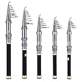 Sougayilang Portable Telescopic Fishing Rod, 24 Ton Carbon Fiber Spinning Ice Rods, Pocket Fishing Pole for Adults, Kids, Outdoor Sport, Travel, Freshwater Fishing