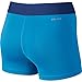 Nike Women's Pro Cool 3-Inch Training Shorts (Light Photo Blue/Deep Royal Blue/Small)