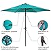 Abba Patio 9ft Patio Umbrella Outdoor Umbrella Patio Market Table Umbrella with Push Button Tilt and Crank for Garden, Lawn, Deck, Backyard & Pool, Turquoise